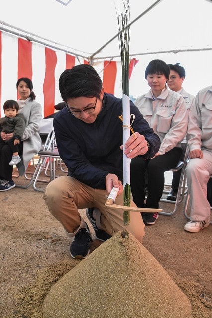 「太宰府市06」注文住宅現場リポート①【地鎮祭】