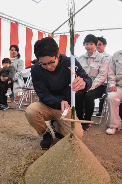 福岡県太宰府市06　注文住宅建築現場リポート①　～地鎮祭～