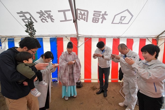「太宰府市06」注文住宅現場リポート①【地鎮祭】
