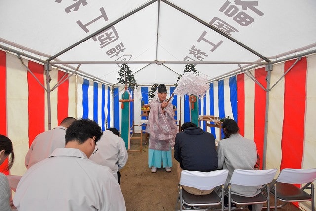 「太宰府市06」注文住宅現場リポート①【地鎮祭】