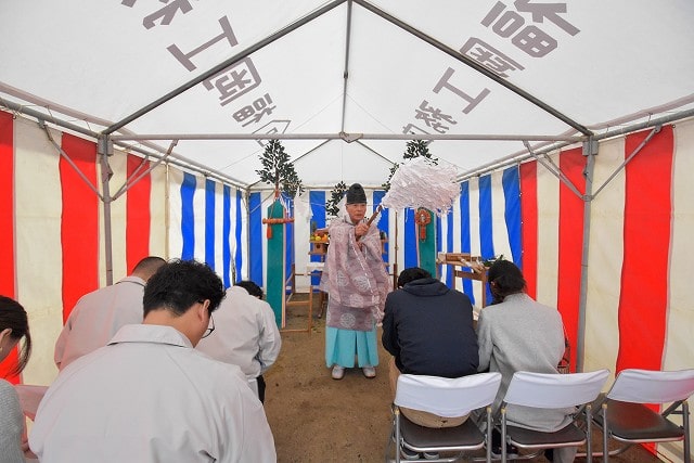 福岡県太宰府市06　注文住宅建築現場リポート①　～地鎮祭～