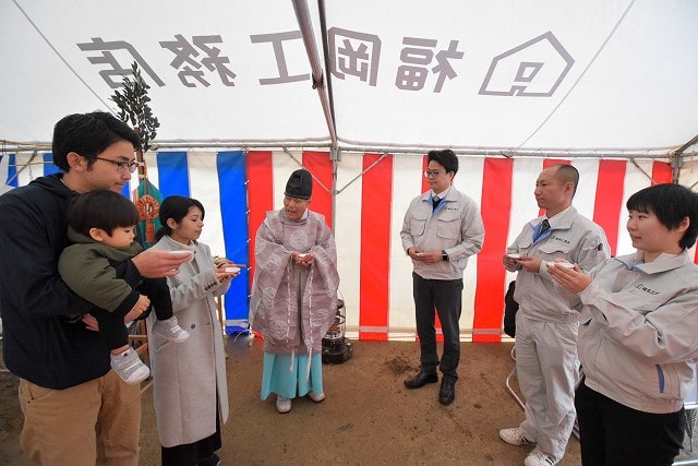「太宰府市06」注文住宅現場リポート①【地鎮祭】