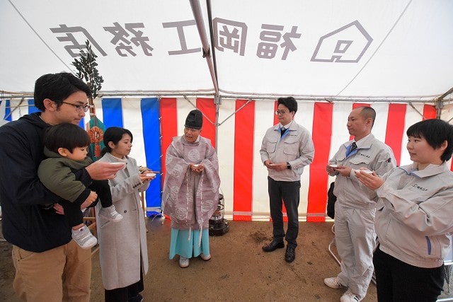 福岡県太宰府市06　注文住宅建築現場リポート①　～地鎮祭～