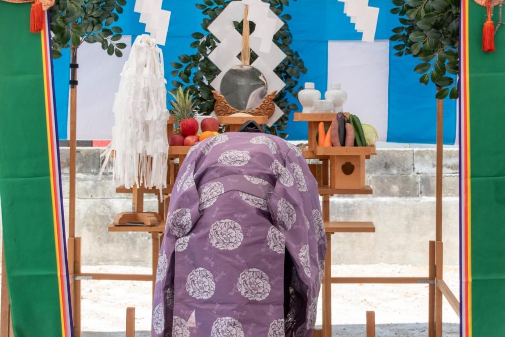 福岡市城南区友丘02　注文住宅建築現場リポート①　～地鎮祭～