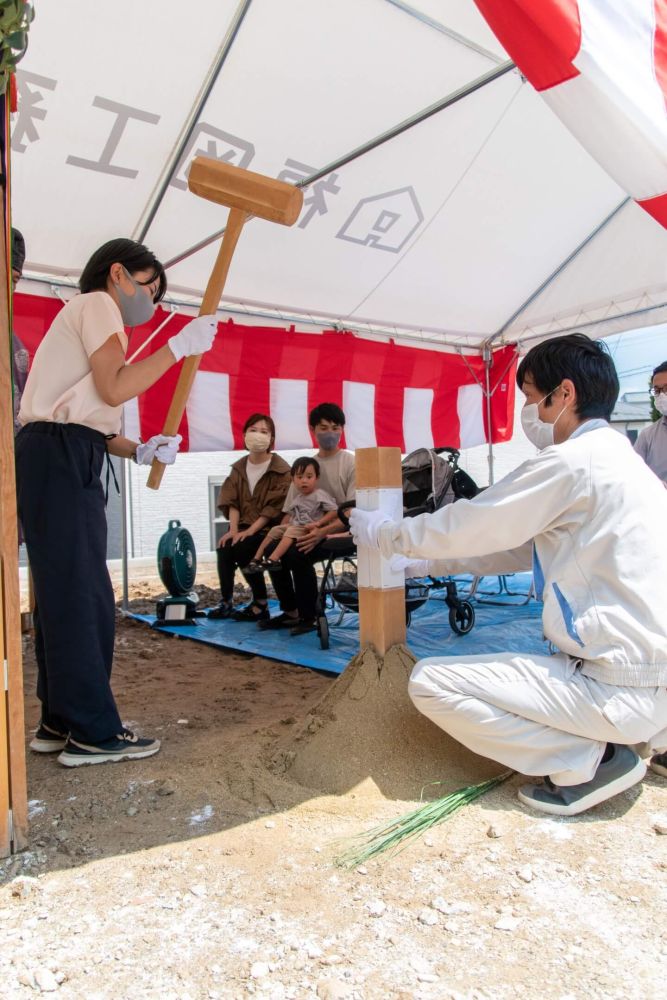 「福岡市城南区友丘02」注文住宅現場リポート①【地鎮祭】