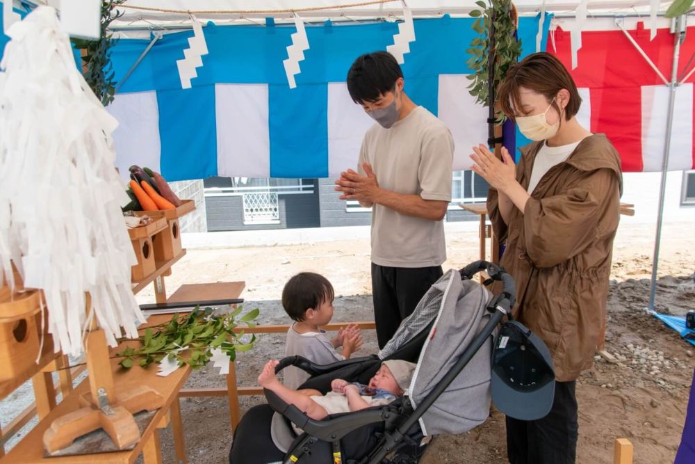 「福岡市城南区友丘02」注文住宅現場リポート①【地鎮祭】