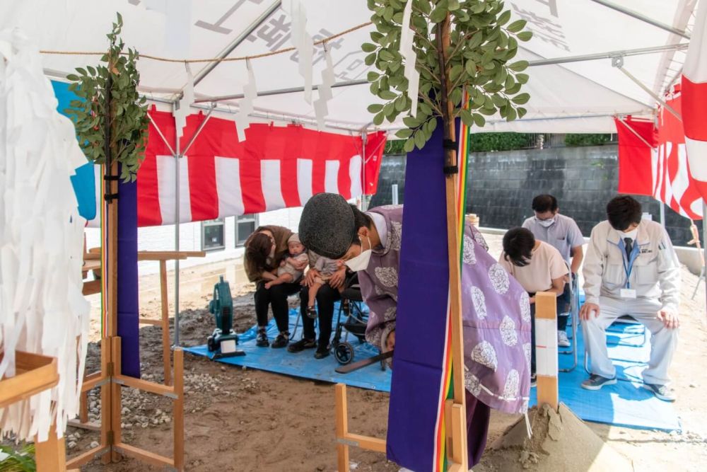 「福岡市城南区友丘02」注文住宅現場リポート①【地鎮祭】