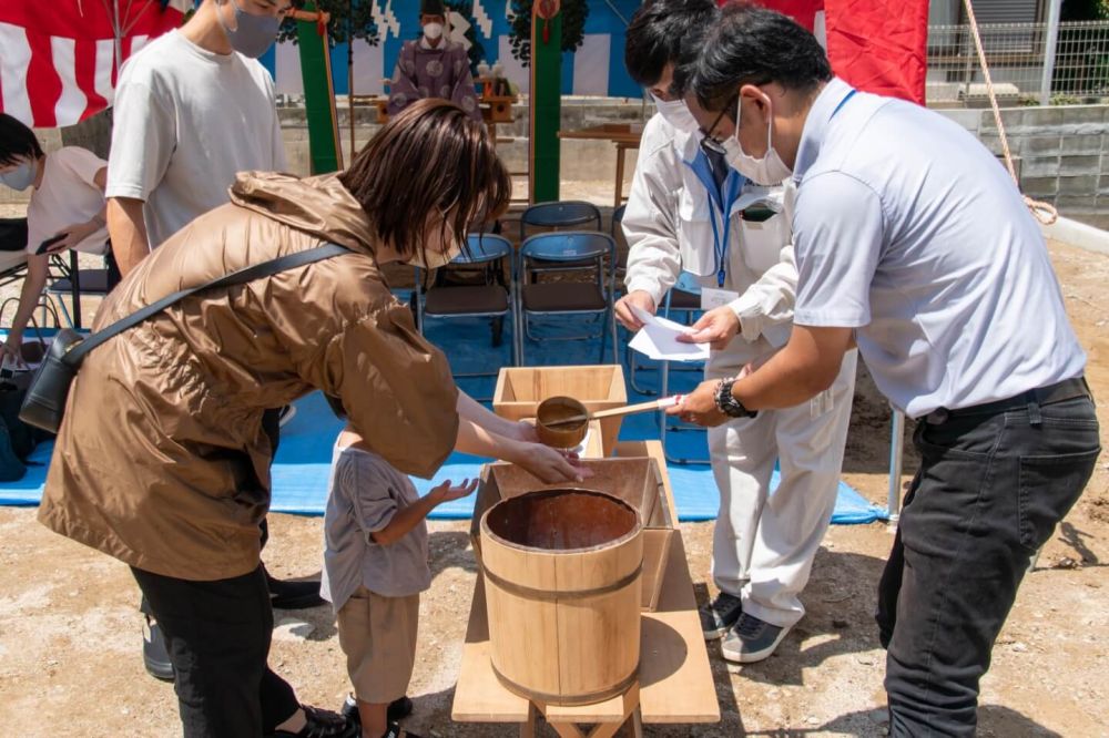 福岡市城南区友丘02　注文住宅建築現場リポート①　～地鎮祭～