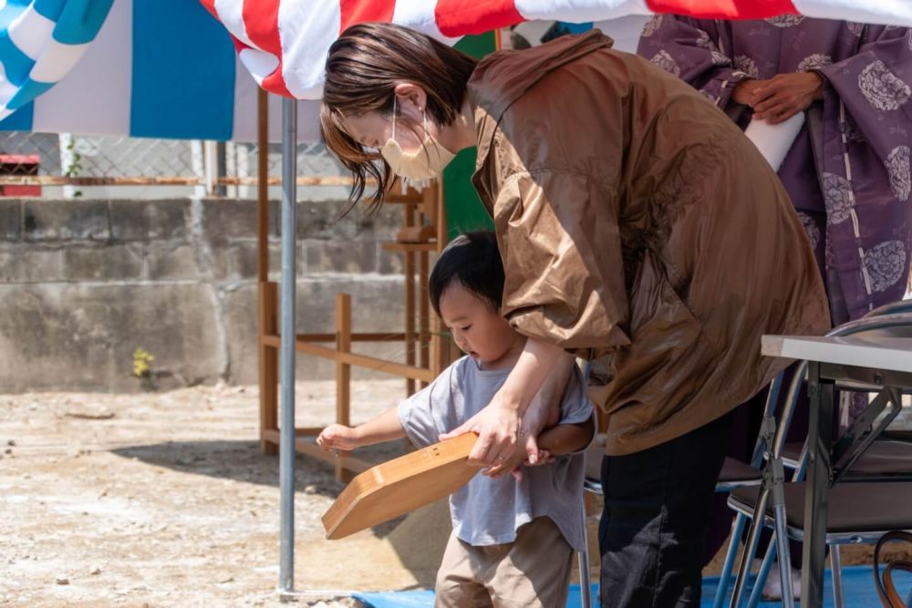 福岡市城南区友丘02　注文住宅建築現場リポート①　～地鎮祭～