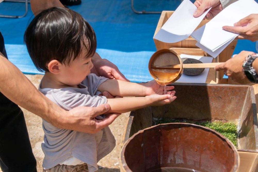 福岡市城南区友丘02　注文住宅建築現場リポート①　～地鎮祭～