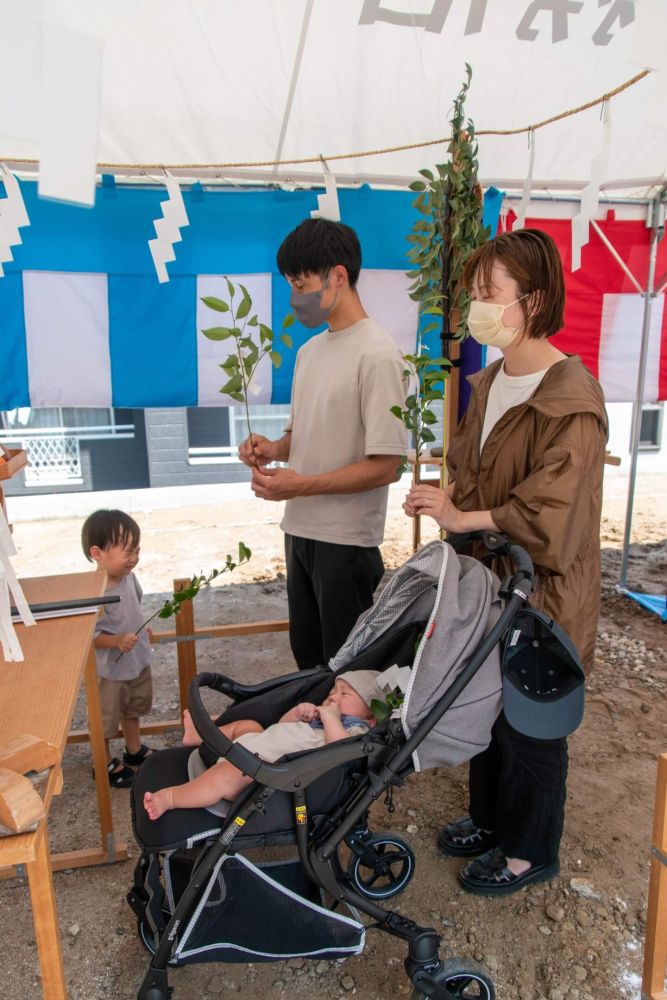 「福岡市城南区友丘02」注文住宅現場リポート①【地鎮祭】