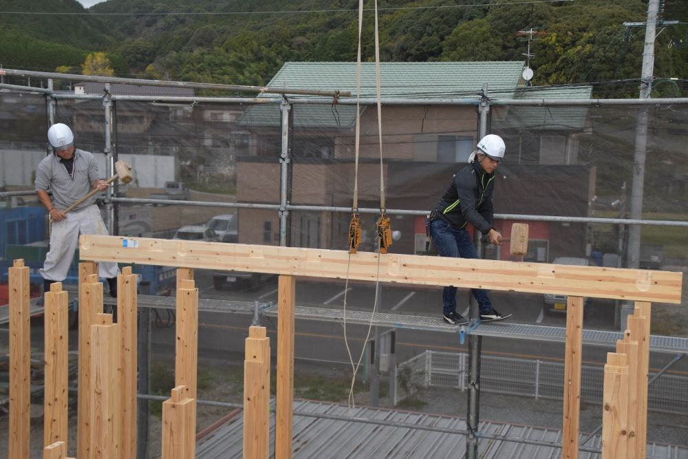 福岡県筑紫野市09　注文住宅建築現場リポート③　～上棟式～