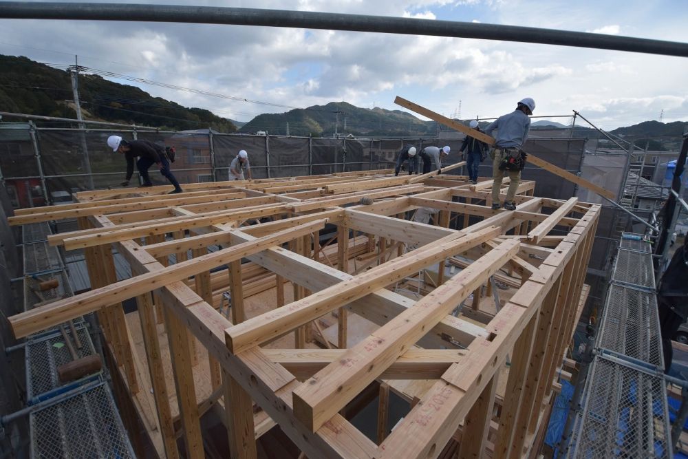 福岡県筑紫野市09　注文住宅建築現場リポート③　～上棟式～