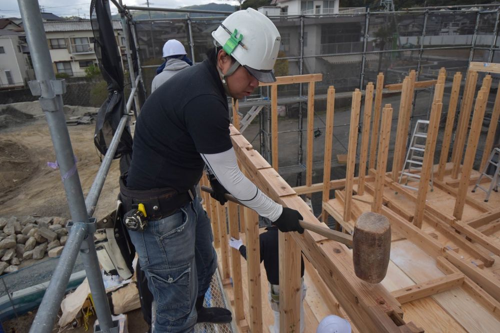 福岡県筑紫野市09　注文住宅建築現場リポート③　～上棟式～