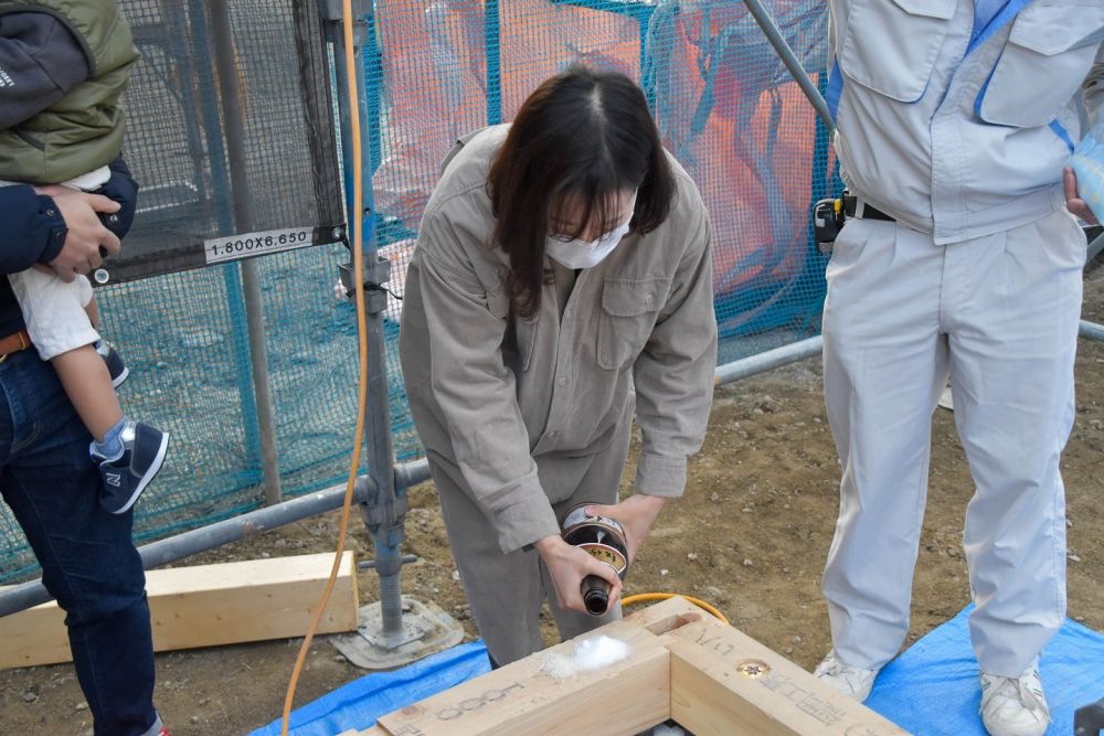 福岡県筑紫野市09　注文住宅建築現場リポート③　～上棟式～