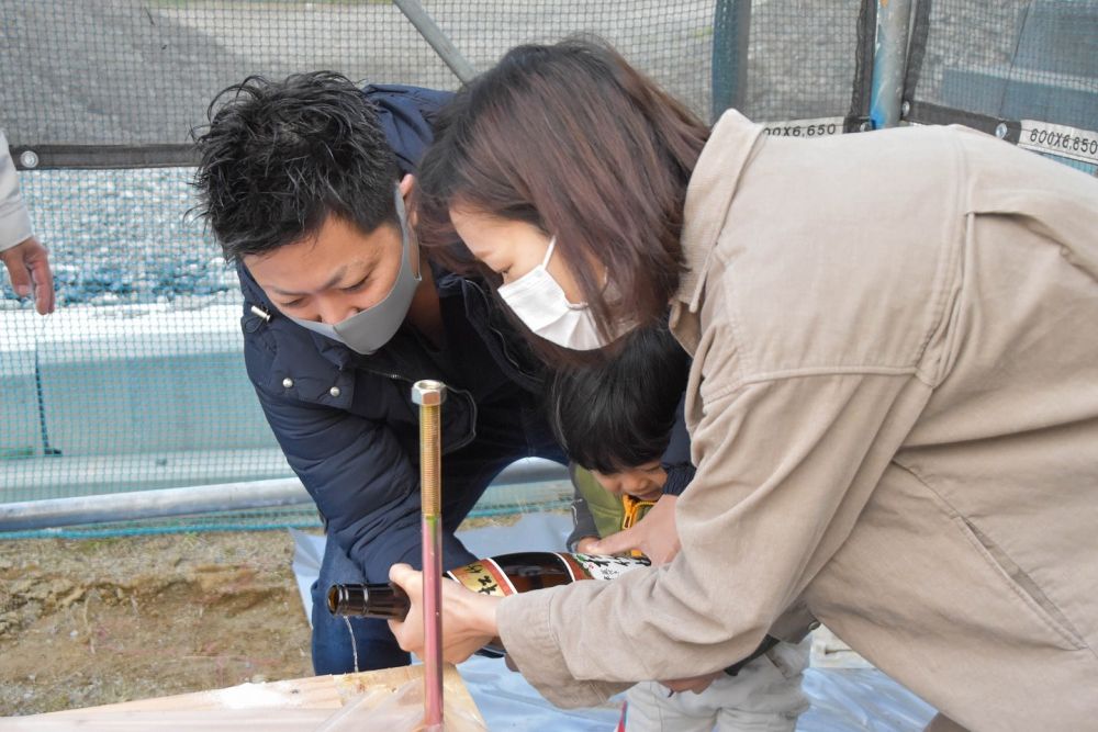 福岡県筑紫野市09　注文住宅建築現場リポート③　～上棟式～