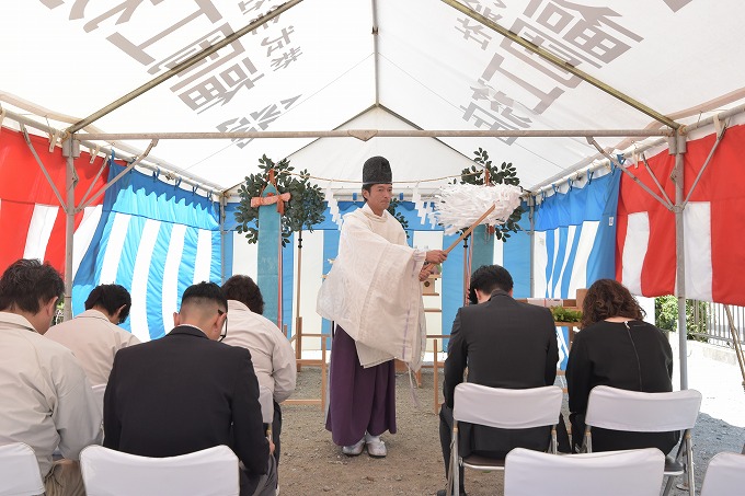 「福岡市博多区01」注文住宅現場リポート①【地鎮祭】