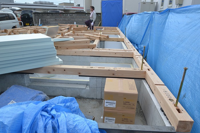 「福岡市南区02」注文住宅現場リポート④【木工事】【土台敷き】