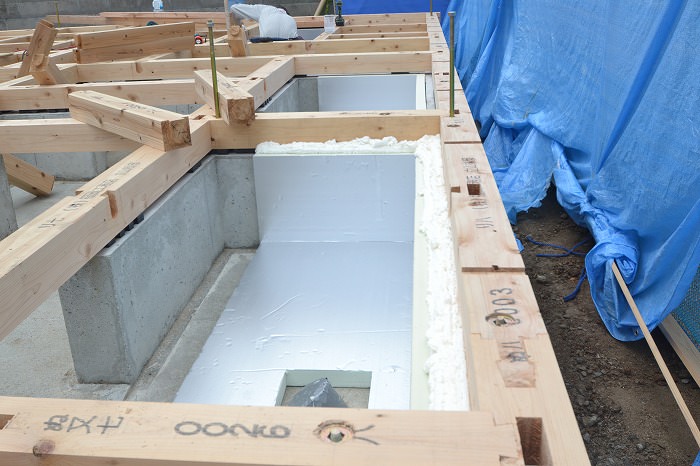 「福岡市南区02」注文住宅現場リポート④【木工事】【土台敷き】