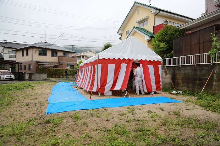 福岡県太宰府市国分02　注文住宅建築現場リポート①　～地鎮祭～