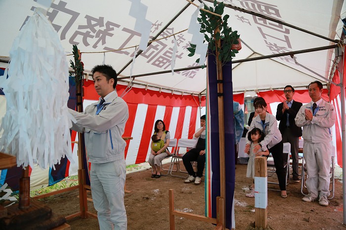 「太宰府市国分02」注文住宅現場リポート①【地鎮祭】