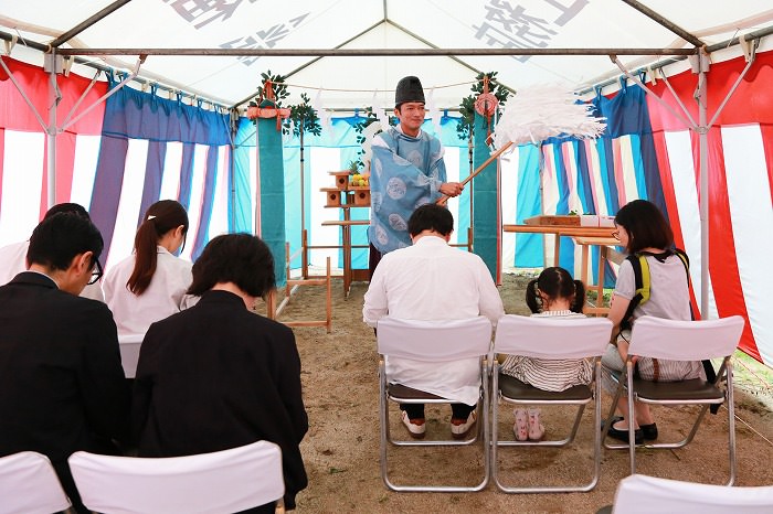 福岡県太宰府市国分02　注文住宅建築現場リポート①　～地鎮祭～