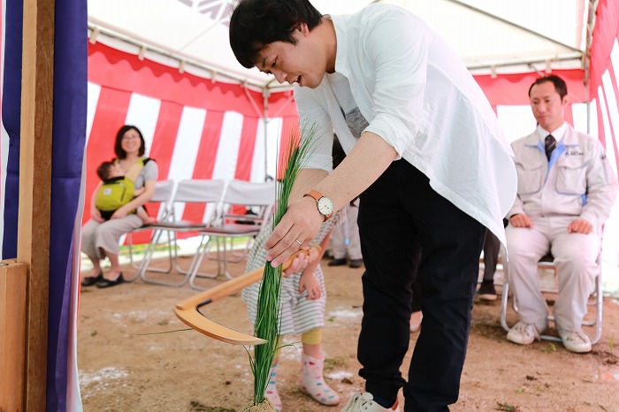 福岡県太宰府市国分02　注文住宅建築現場リポート①　～地鎮祭～