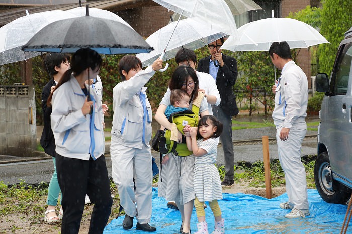 福岡県太宰府市国分02　注文住宅建築現場リポート①　～地鎮祭～