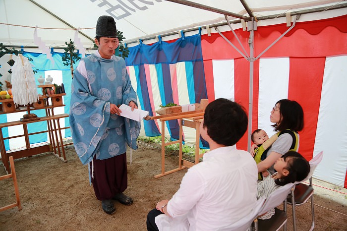 福岡県太宰府市国分02　注文住宅建築現場リポート①　～地鎮祭～