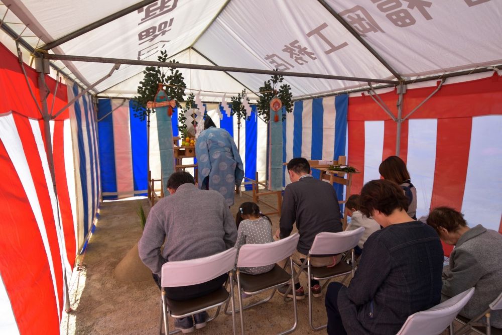 福岡市南区19　注文住宅建築現場リポート①　～地鎮祭～