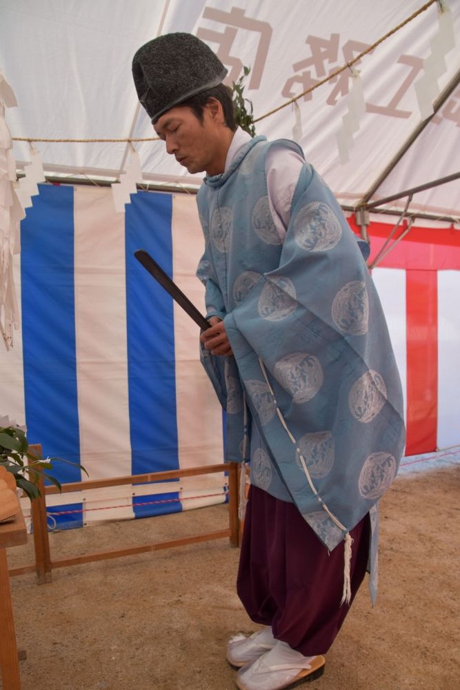 福岡市南区19　注文住宅建築現場リポート①　～地鎮祭～