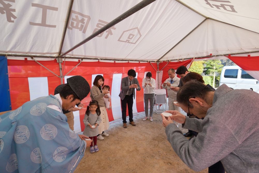 福岡市南区19　注文住宅建築現場リポート①　～地鎮祭～