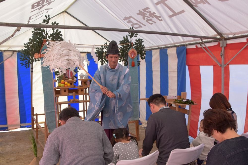 福岡市南区19　注文住宅建築現場リポート①　～地鎮祭～