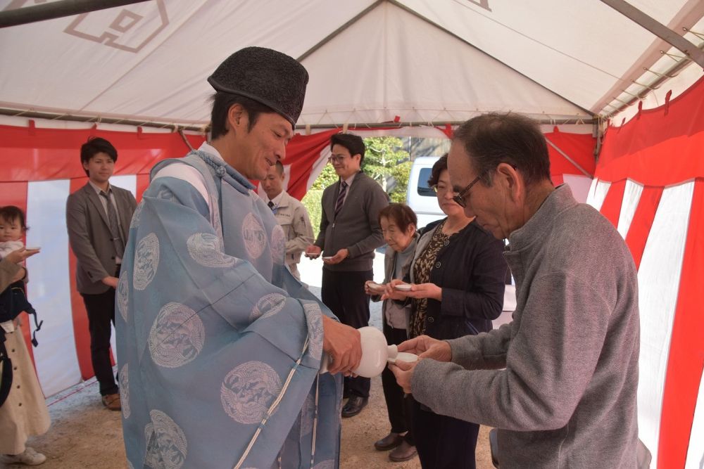 福岡市南区19　注文住宅建築現場リポート①　～地鎮祭～