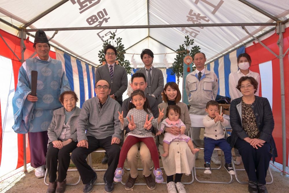 福岡市南区19　注文住宅建築現場リポート①　～地鎮祭～