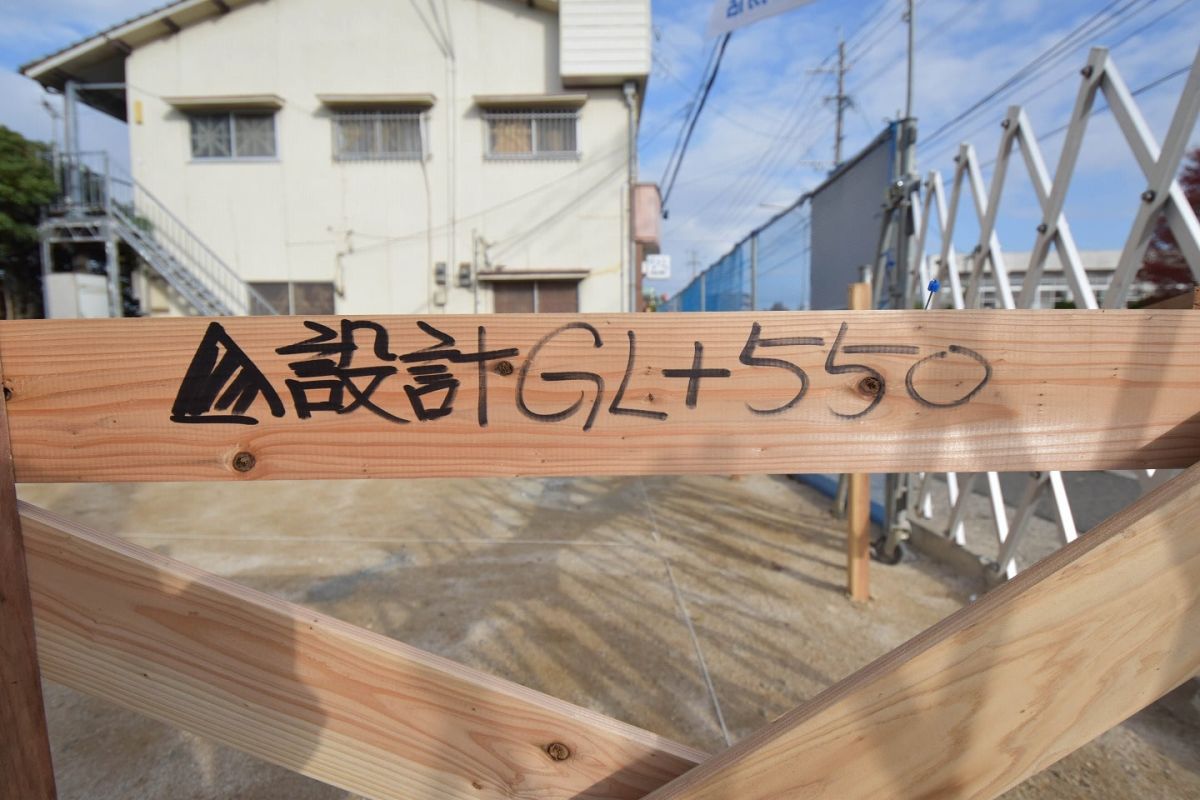 福岡県春日市11　注文住宅建築現場リポート②　～基礎工事・遣り方～