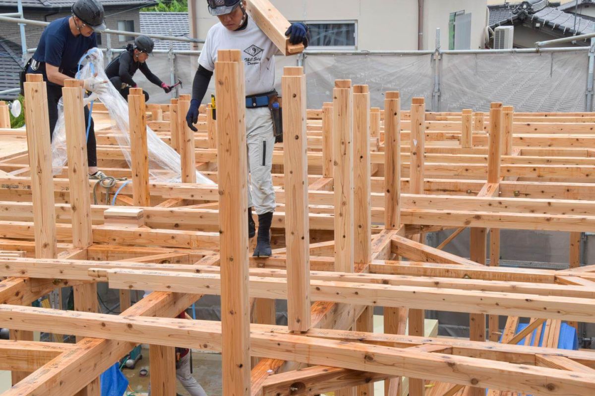 福岡県飯塚市02　注文住宅建築現場リポート③　～上棟式・前半～ 