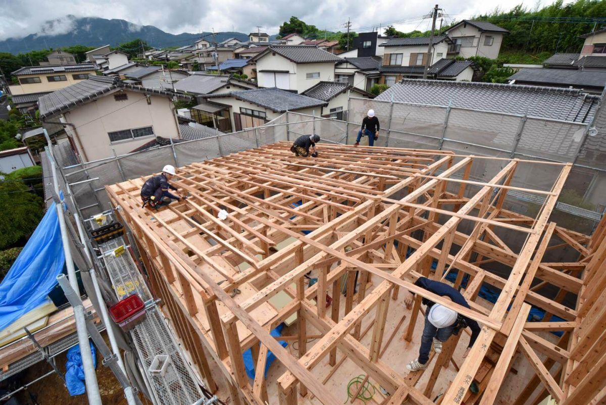 福岡県飯塚市02　注文住宅建築現場リポート③　～上棟式・前半～ 