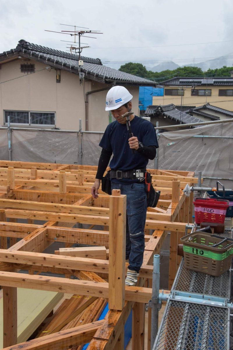 福岡県飯塚市02　注文住宅建築現場リポート③　～上棟式・前半～ 