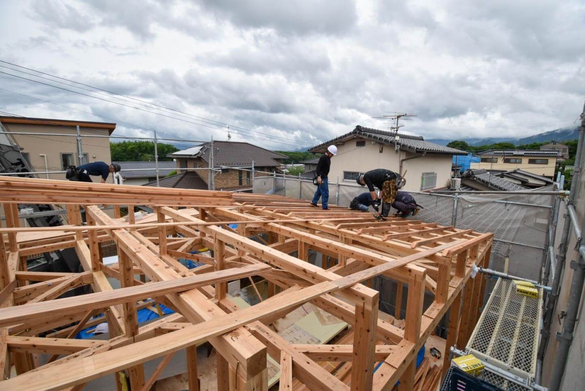 福岡県飯塚市02　注文住宅建築現場リポート③　～上棟式・前半～ 