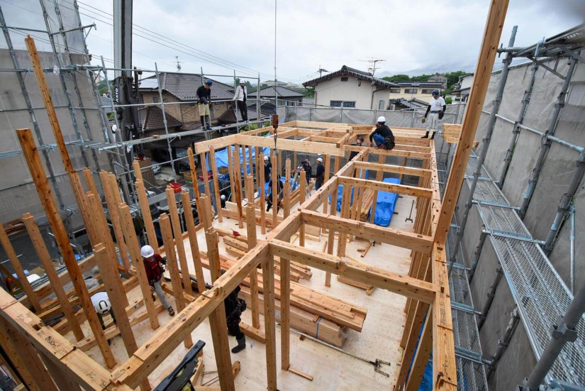 福岡県飯塚市02　注文住宅建築現場リポート③　～上棟式・前半～ 