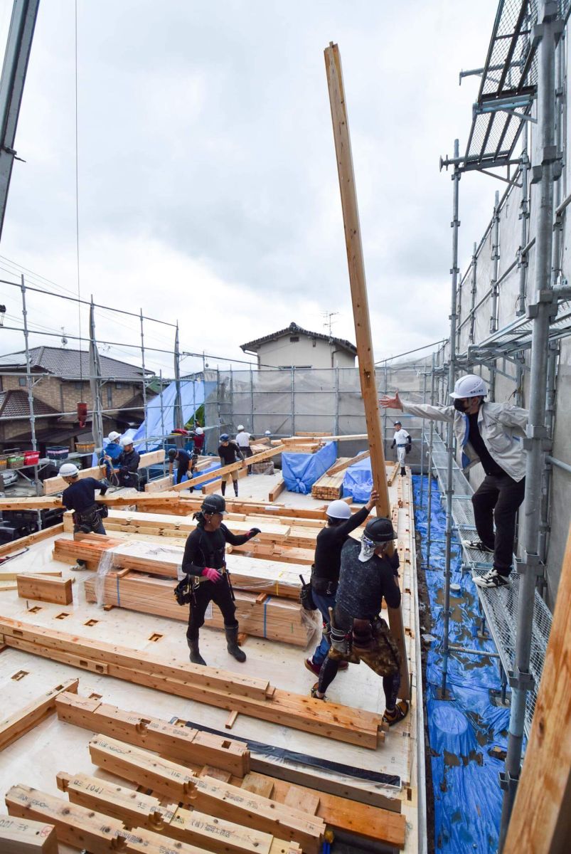 福岡県飯塚市02　注文住宅建築現場リポート③　～上棟式・前半～ 