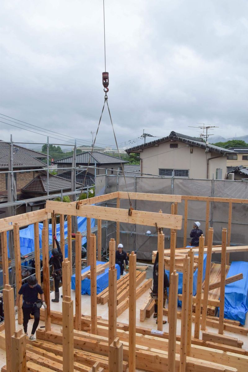 福岡県飯塚市02　注文住宅建築現場リポート③　～上棟式・前半～ 