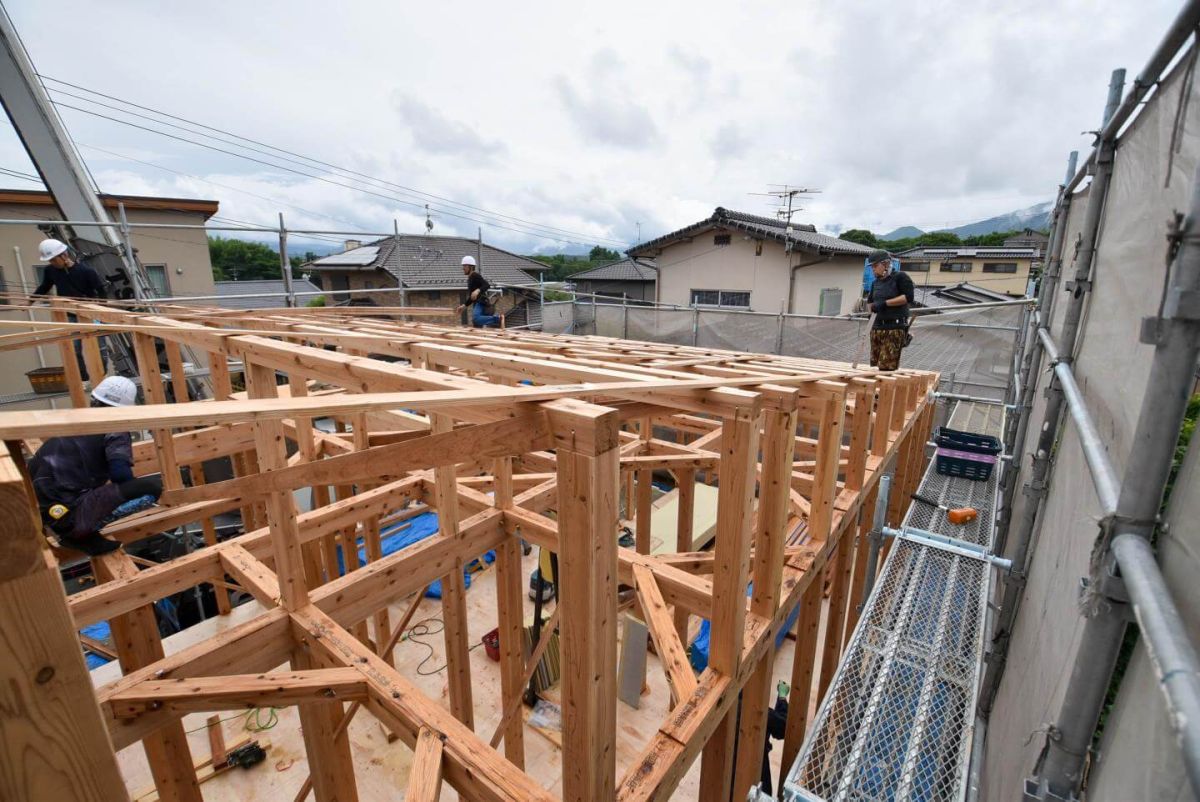 福岡県飯塚市02　注文住宅建築現場リポート③　～上棟式・前半～ 