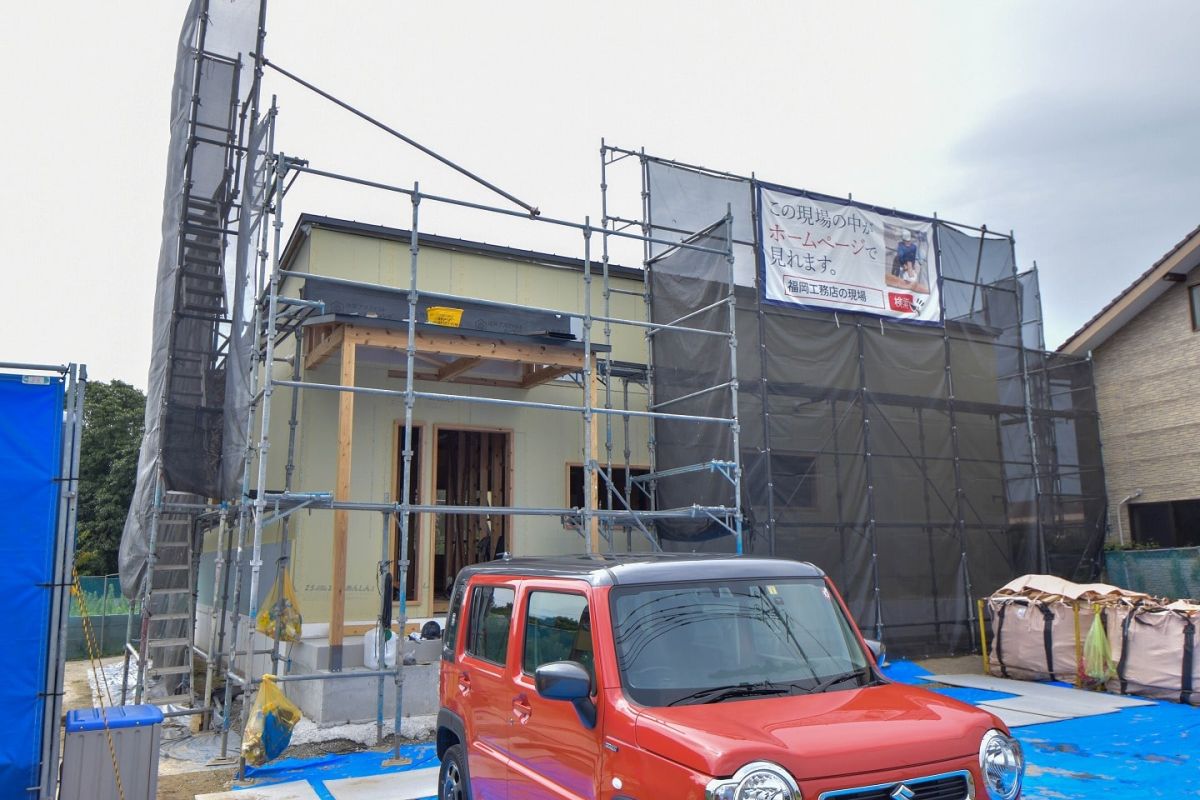 福岡県田川郡香春町01　注文住宅建築現場リポート④　～木工事・下地施工～