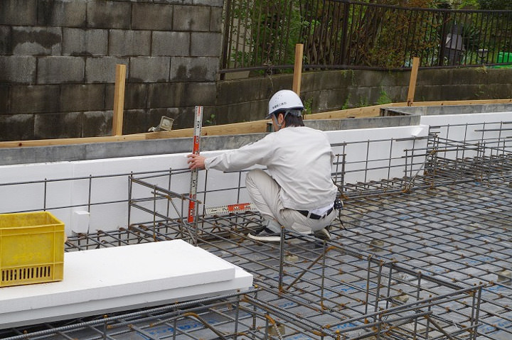 「久留米市寺町01」注文住宅現場リポート②【基礎工事】【配筋検査】