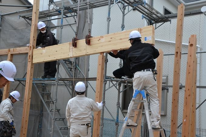 福岡市南区13　注文住宅建築現場リポート⑥　～上棟式～