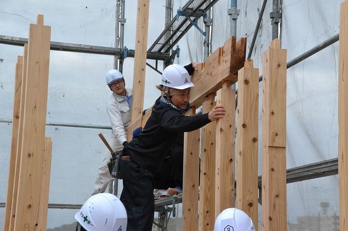 福岡市南区13　注文住宅建築現場リポート⑥　～上棟式～