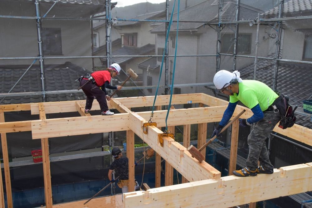 「福岡市早良区野芥01」注文住宅現場リポート④【上棟式】
