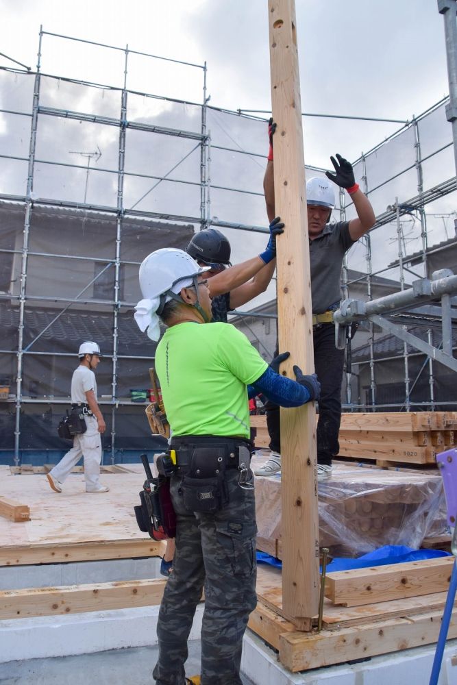 「福岡市早良区野芥01」注文住宅現場リポート④【上棟式】
